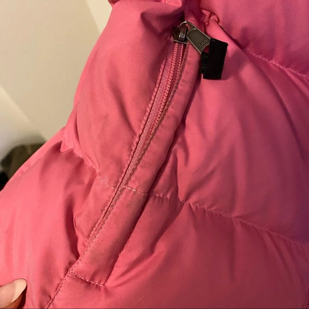 The North Face Womens Nuptse Pink and Black 700 Puffer - Picture 10 of 16